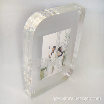 china new product magnetic-iron acrylic crystal picture frame